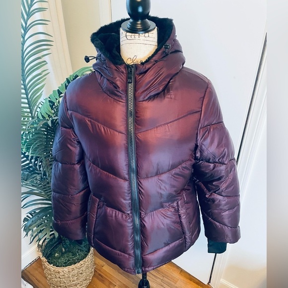 STEVE MADDEN Womens Faux Fur Lined Cold Weather Puffer Jacket - Picture 8 of 15